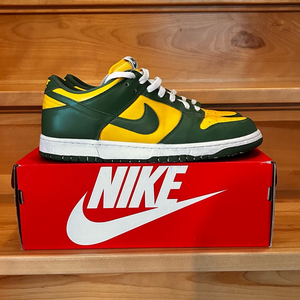 Nike Dunk low sp Green and Yellow Sneakers